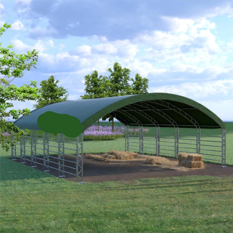 Šotor za živali 6,00 x 6,00 x 3,70 m - 610g, 750g in 900g PVC - slika 5