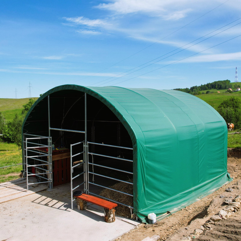 Šotor za živali 6,00 x 6,00 x 3,70 m - 610g, 750g in 900g PVC - slika 2